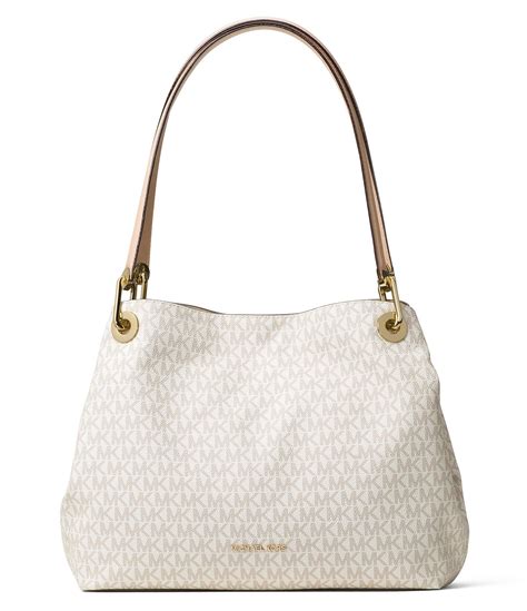 michael kors raven large shoulder tote vanilla|Michael Kors raven bag.